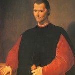 Niccolò dei Machiavelli (1469 – 1527). Portrait by Santi di Tito (1500)